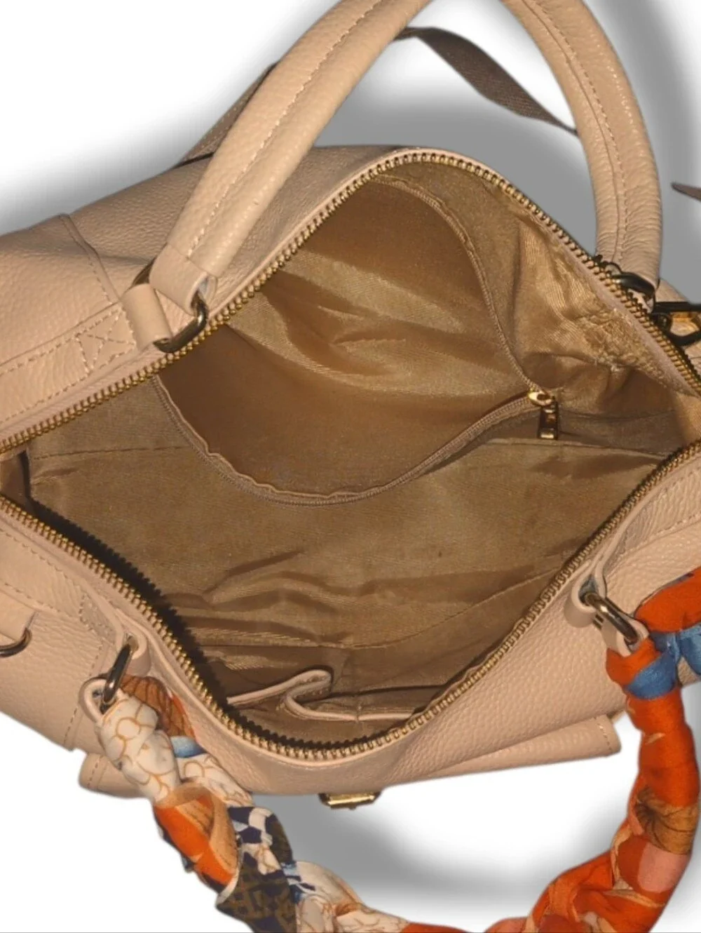 Pre-loved Ora Delphine Hannah Satchel in Blush Leather